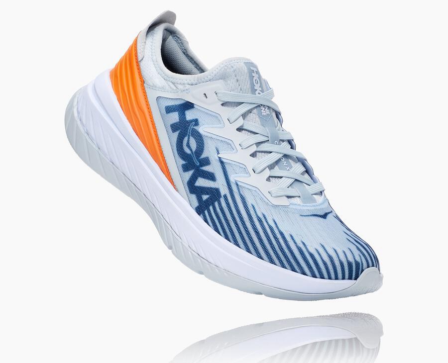 Chaussure Running Hoka One One Carbon X-Spe Homme - Blanche/Bleu - FKL-457312